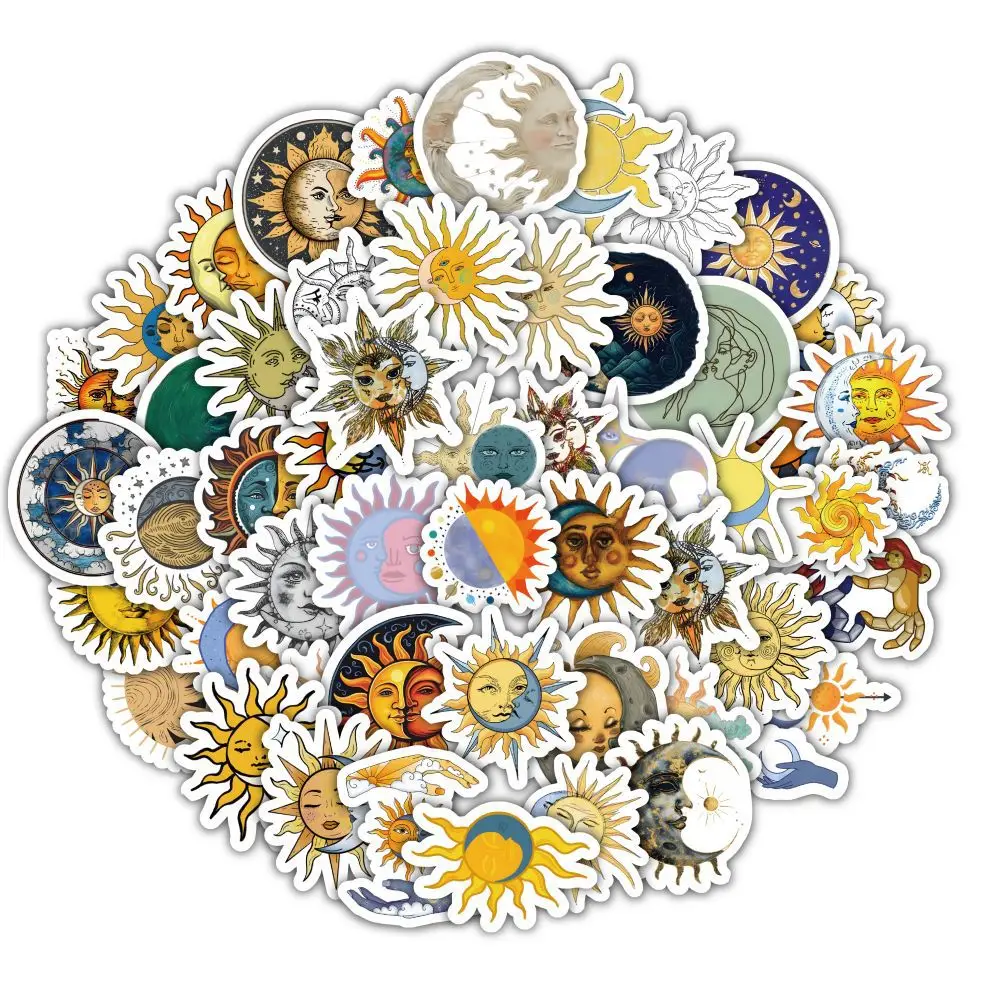 60 шт. стикеры в виде Луны и солнца