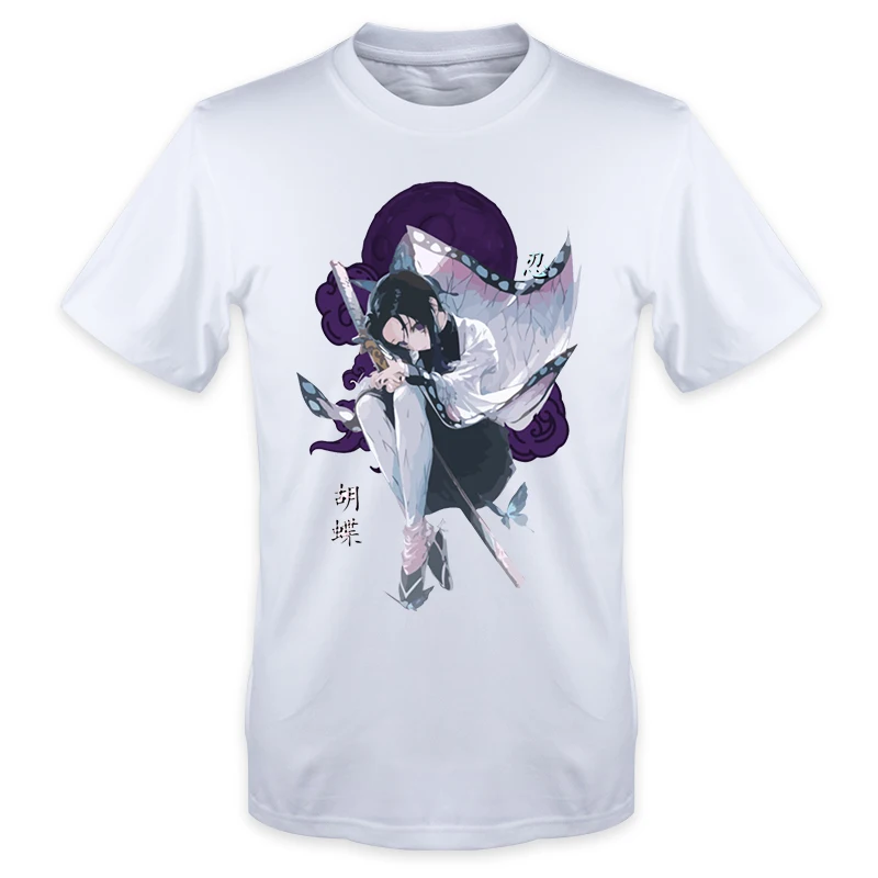 

Demon Slayer Anime 2023 Summer T Shirts Men/women Kochou Shinobu Mangas Tops Tees Harajuku Oversized Tees Oversized T Shirts