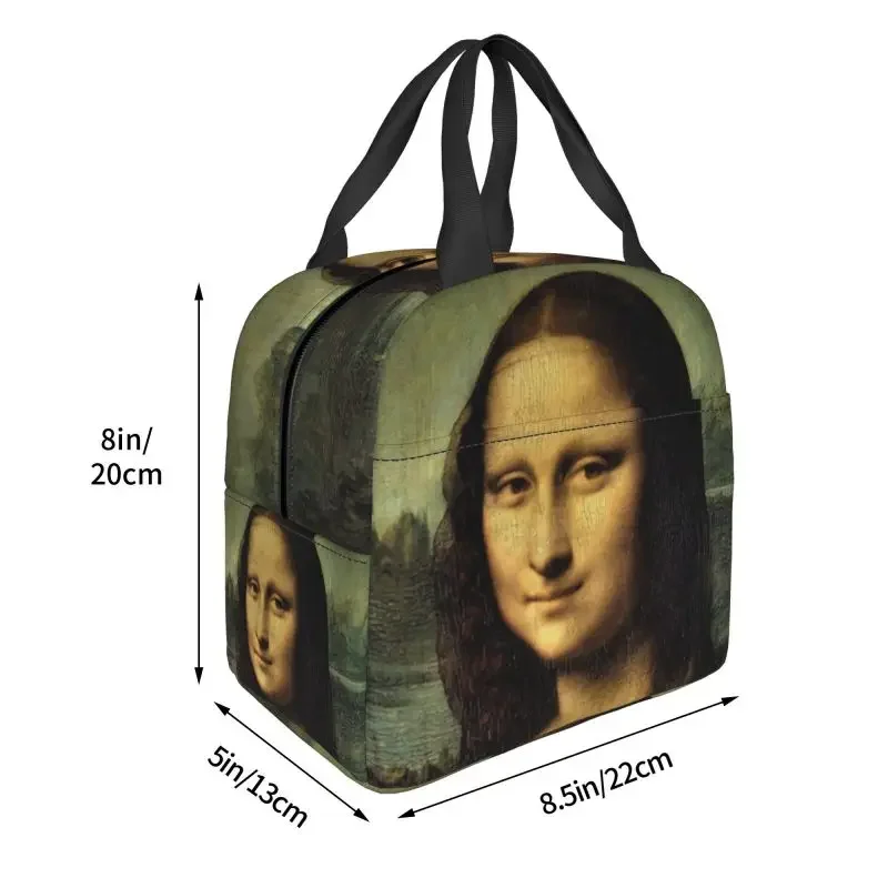 Классическая термоизолированная сумка для обеда Мона Лиза Леонардо да Винчи