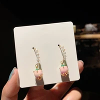 2022 new fashion korean temperament fine pearl drop earrings contracted sweet fresh flowers lovely trend women earrings jewelry