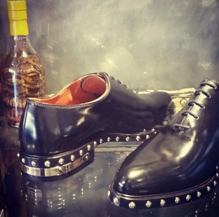 

G-Dragon Style Shoes for men Handmade Formal Business Flat heel Real leather Fashion Mens Wedding Dress Shoes Big Size euro 46