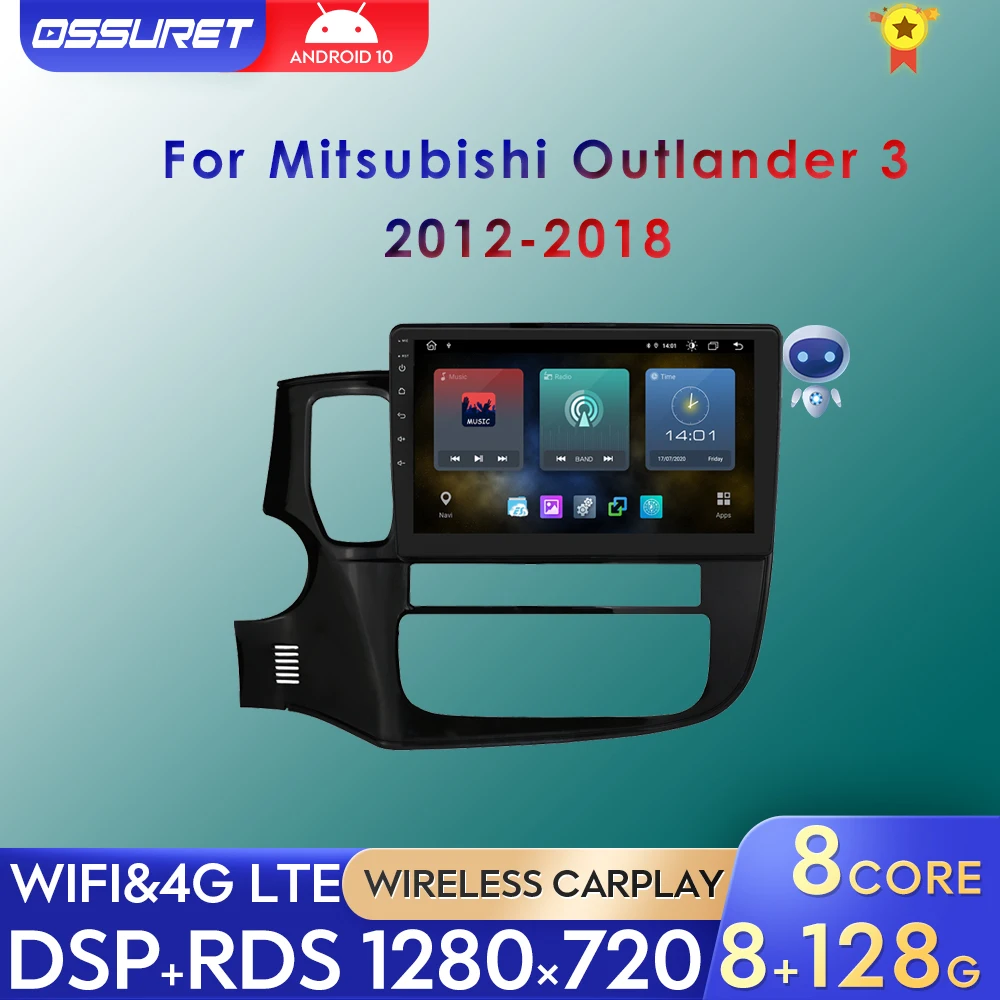 

Автомобильный радиоприемник 2 Din Android 11 для Mitsubishi Outlander 3 2012-2018 Автомобильный GPS стерео Мультимедийный Плеер навигация автомобильный беспрово...