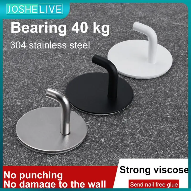 

Self-adhesive Storage Hanger Hook Holder Rack Multi-purpose Punch Free Plastic Wall Organizer Hook Sturdy And Durable Organizer