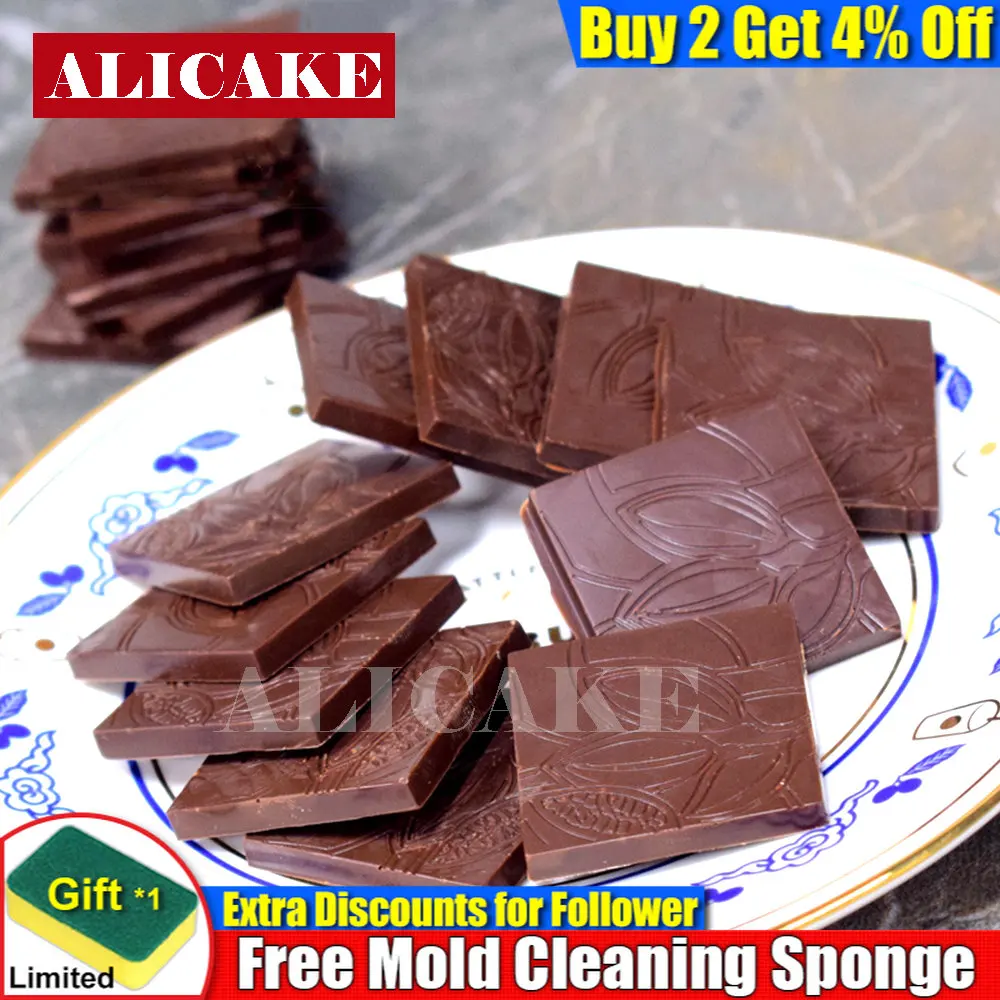 

Polycarbonate Chocolate Mold Cocoa Pattern Cube Baking Pastry Tools For Chocolates Bar Bonbons Mold Bakery Confectionery Mould