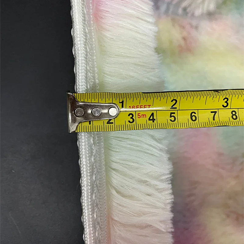 Новые Мягкие Плюшевые коврики радужной расцветки для спальни гостиной