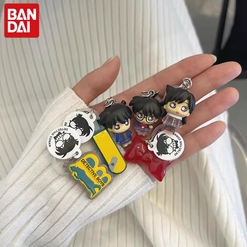 Фото Брелоки-подвески Bandai Detective Conan Gashapon: Кудо Шиничи, Мори Ран. Миниатюрные коллекционные подвески для сумок, подарок. №2