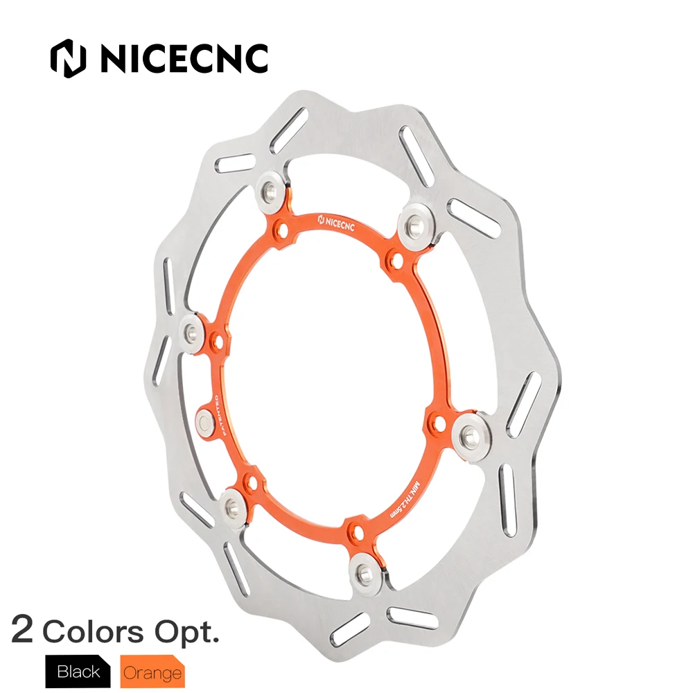 

NiceCNC 260mm Outside Diameter Front Brake Disc Wave Floating For KTM 125-500 EXC EXCF XC XCF XCW SX SXF TPi 6D 94-23 Motocross