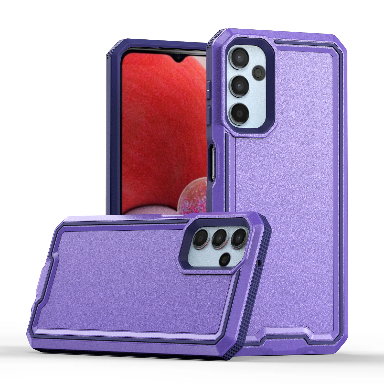 

A14 A73 A53 5G Armor Case For Galaxy A33 A23 A32 A22 A13 A12 A04 A03 A72 A52 Phone Cases 2 in 1 Multicolor Shockproof Cover