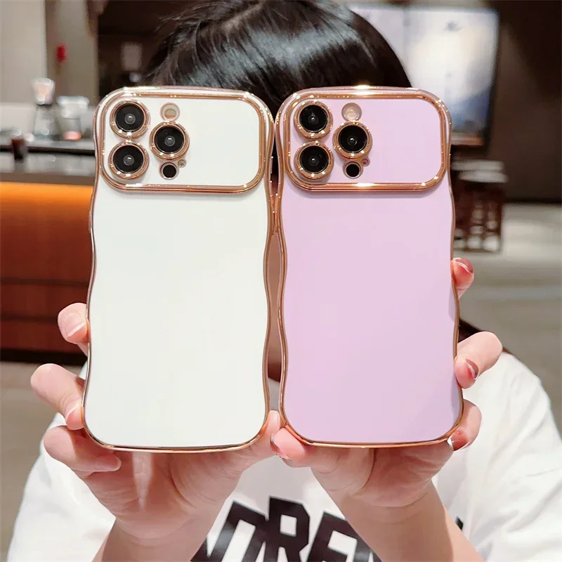 Роскошный чехол с волнистым покрытием для телефона iPhone 16 15 14 Plus 13 11 12 Pro Max