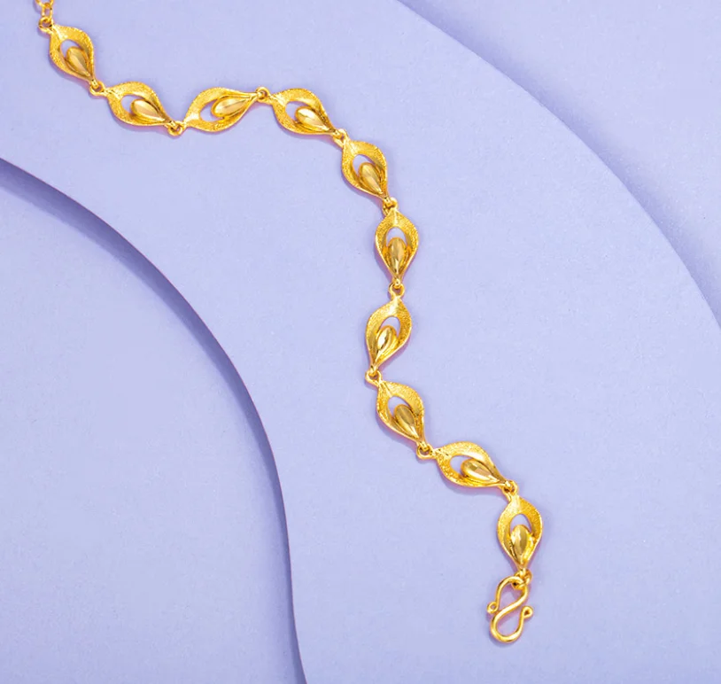 

ANGLANG Elegant Jewelry Sunflower Charm Chain Bracelet for Women Birthday Wedding Party Christmas Jewelry Gifts