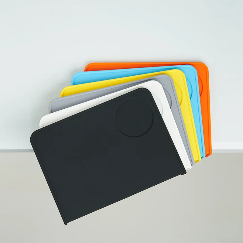 

Bar Coffee Non-slip Corner Pressing Powder Pad Silicone Table Corner Pad Coffee Pressing Powder Protective Pad Coffee Appliance