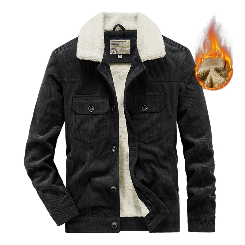 Верхняя одежда из берберского флиса мужская осенне-зимняя новая утолщенная