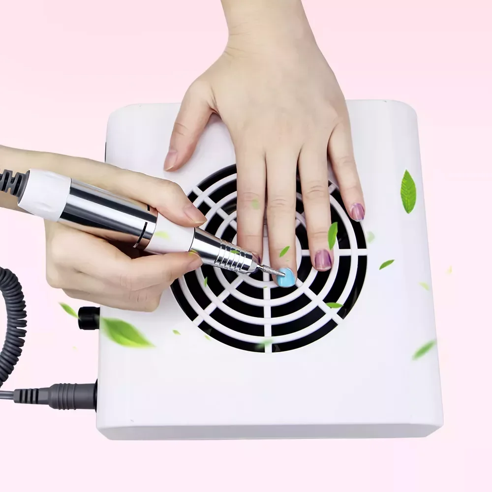 

NEW 2-IN-1 35000RPM Nail Drill Machine & Nail Vacuum Cleaner Manicure With Powerful Fan Manicure Pedicure Nail tools