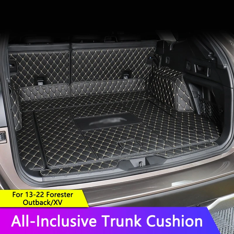 QHCP автомобильные Задние Коврики для багажника из искусственной кожи