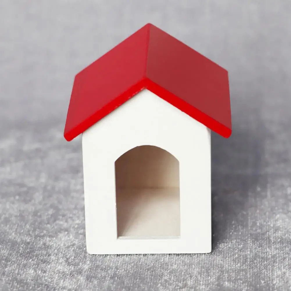 

Lovely Dollhouse Kennel Handmade DIY Miniature Kennel Miniature Kennel Dollhouse Accessories