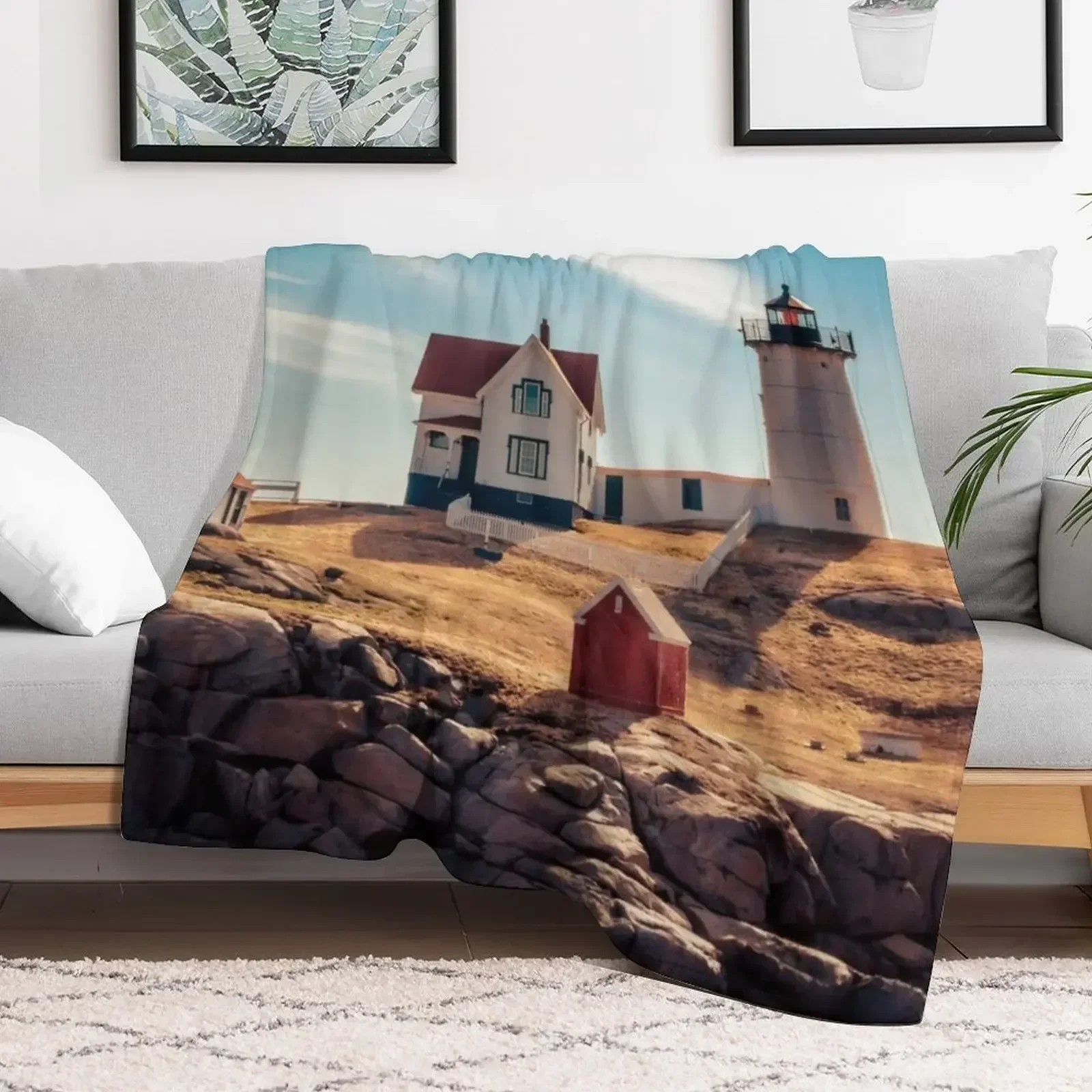Фланелевое одеяло Cape Neddick Nubble Lighthouse