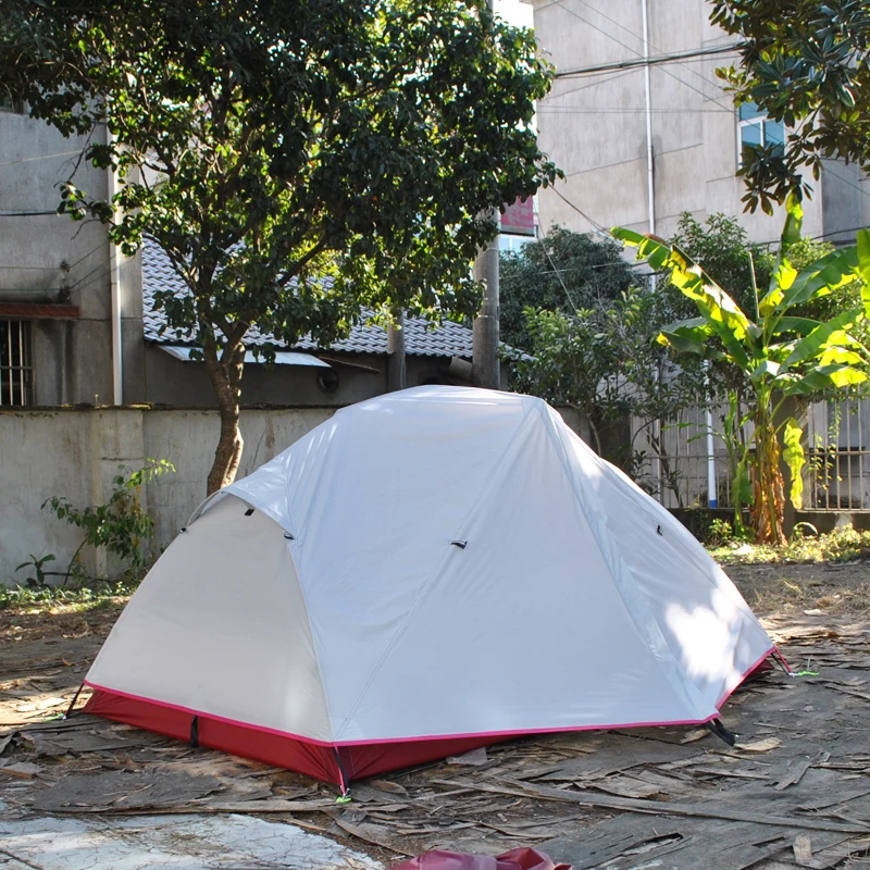 Сверхлегкая ткань с силиконовым покрытием 20D черная палатка для 2 человек