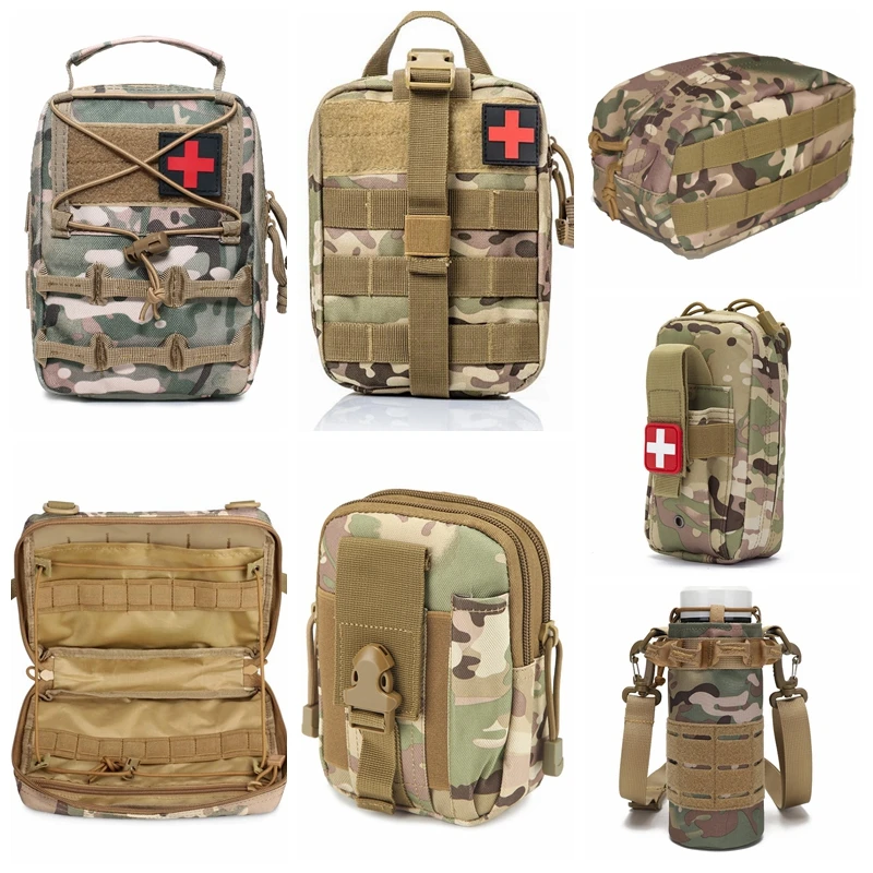 

Camouflage Airsoft Tactical Pouches EDC Molle Bags Waist Fanny Pack Medical First Aid Bags Phone Pouch Dump Drop Magazine Pouch