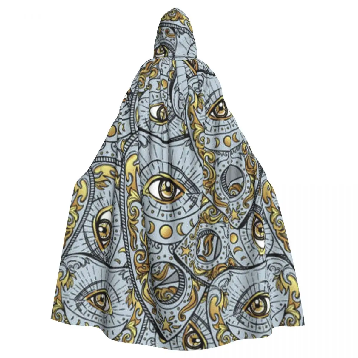 

Unisex Adult Esoteric And Masonic Symbols Cloak with Hood Long Witch Costume Cosplay