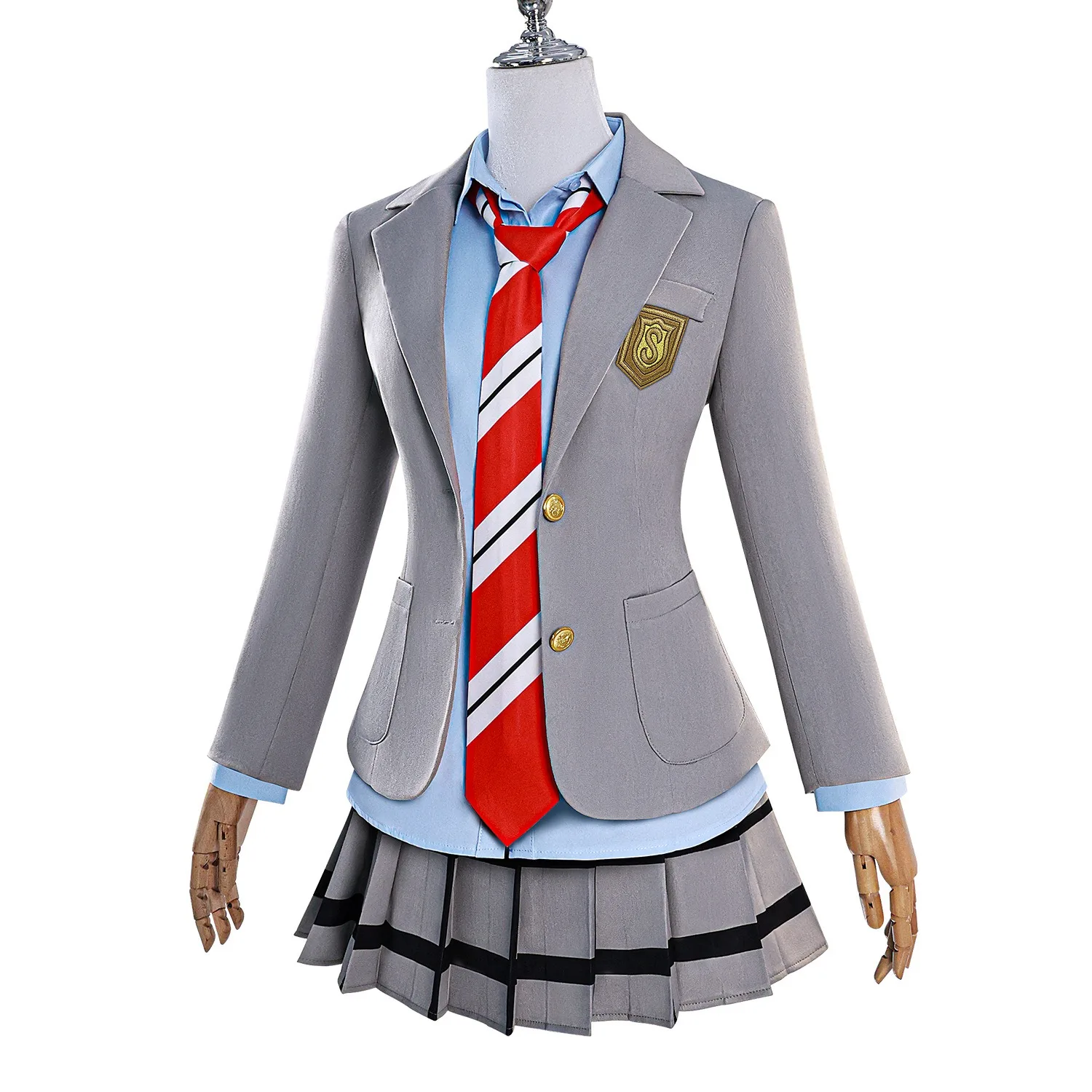 SSR Your Lie in April Miyazono Kaori Arima Kousei Косплей Костюм Школьная форма Хэллоуин Рождество