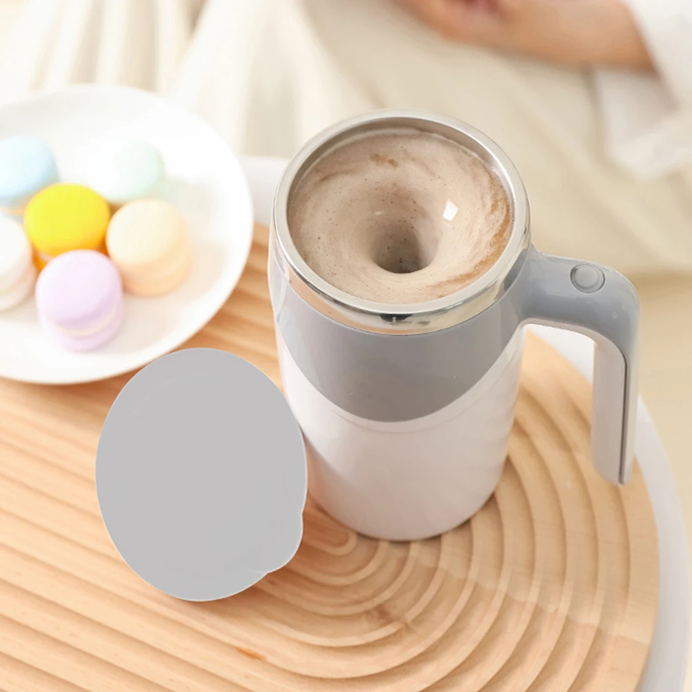 

380 мл ленивый автоматический кружка из нержавеющей стали, электрическая чашка для перемешивания кофе, портативная, устойчивая к высоким тем...