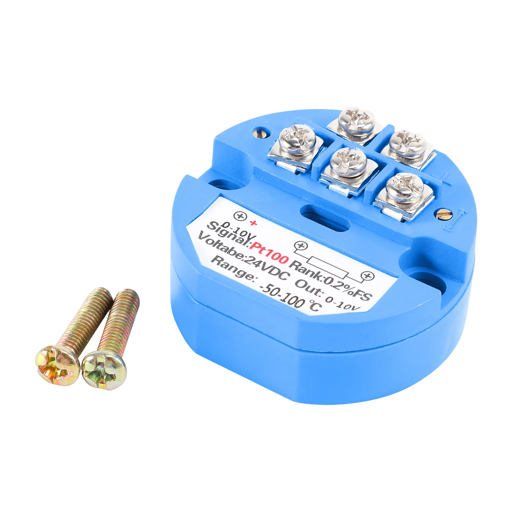 

RTD PT100 Temperature Transmitter DC24V Minus 50 ~ 100 degree Output 0-10V