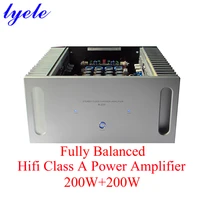lyele audio a200 fully balanced class a hifi amplifier 2 channel sound amplifier high power 200w2 8ohms high end audio amp