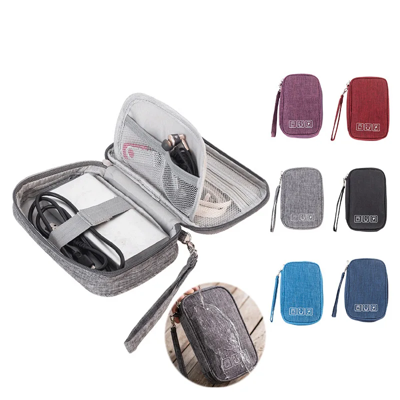 

Portable Travel Cable Orgainzer Bag External Battery Carrying Pouch for Charger, Power Bank, Cell Phone, USB Cable, Earphones