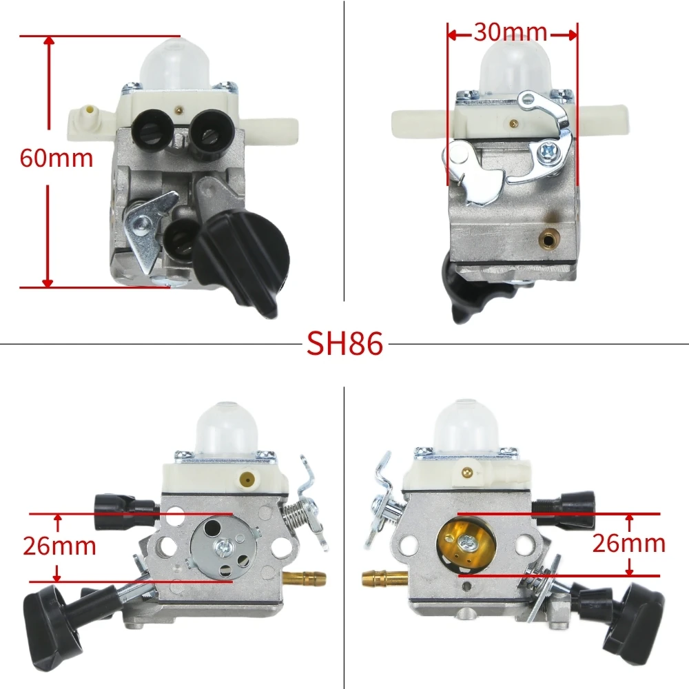 Карбюратор вентилятора для Stihl BG45 BG46 BG55 BG65 BG85 SH55 SH85 BG86 BG86C SH86 C1M-S261 Карбюратор Карбюратор (art.: 3920d288b4518) - 3920d288b4518