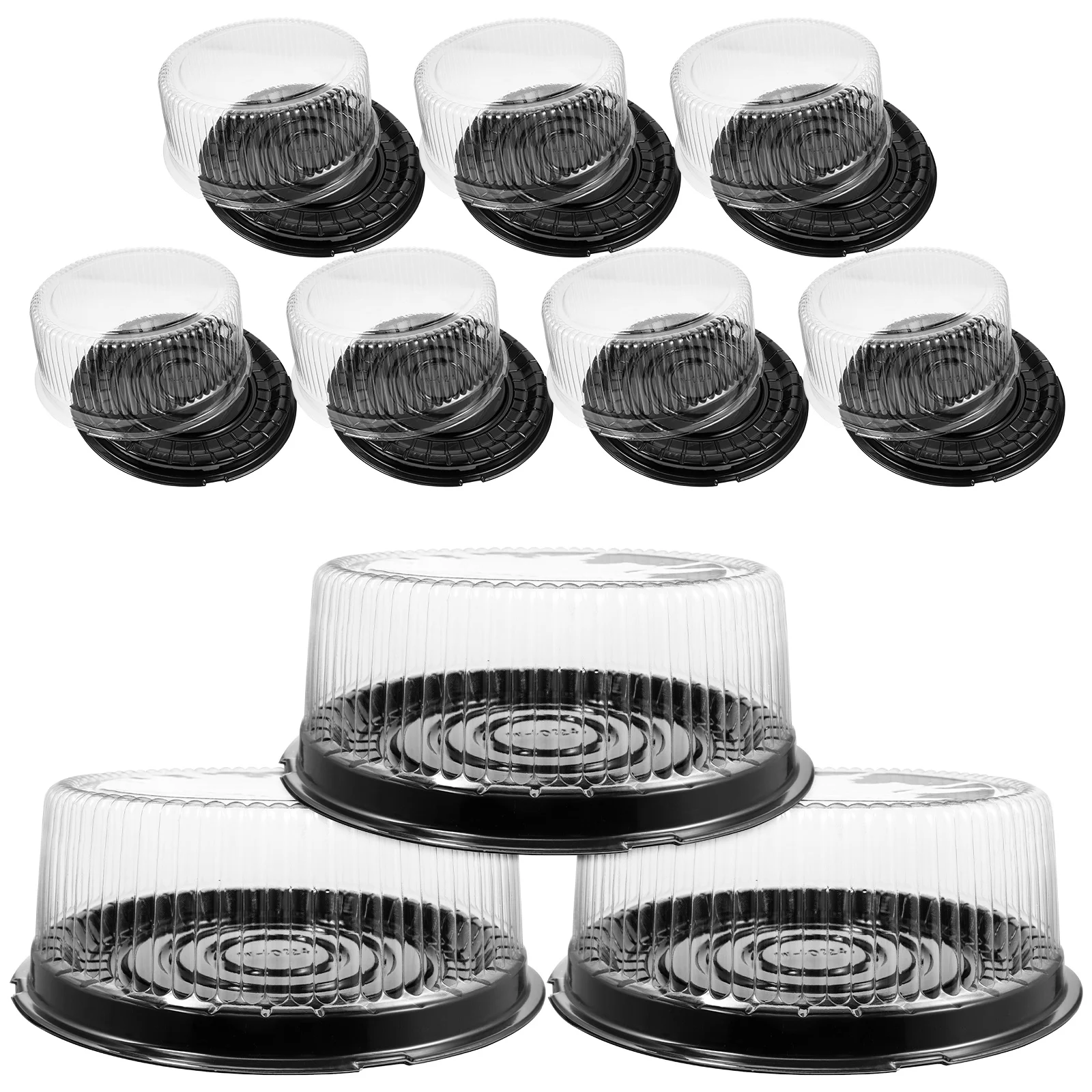 

Transparent Cake Box Plastic 8inch 6inch Cake Carrier Baked Cheese Storage Disposable Paper Cups Cheese Packaging Box