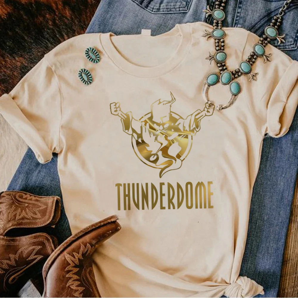 Женская футболка с принтом Thunderdome, летняя Дизайнерская футболка с рисунком аниме, одежда для девушек в стиле Харадзюку с принтом Манга