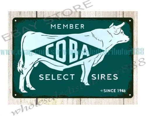 сад открытый гараж магазин настенное искусство COBA Sires крупный рогатый скот