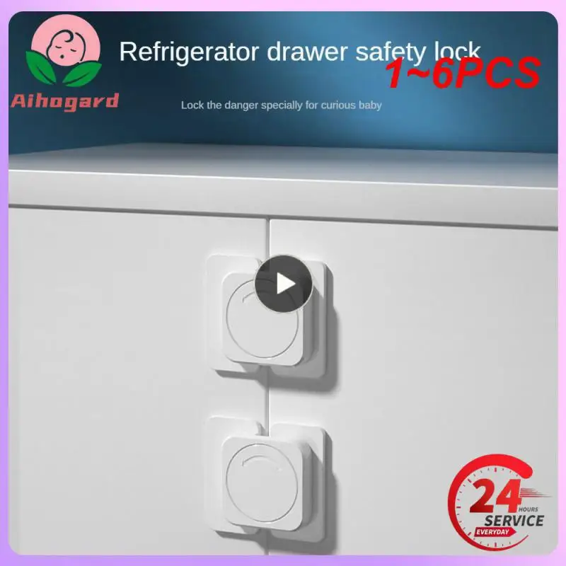 

1~6PCS Children Safety Locks Refrigerator Door Lock Multi-function Baby Anti-Pinching Hand Home Cabinet Door Drawer Security