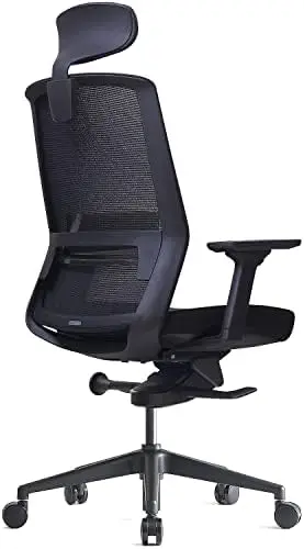 

J17 Home Office Desk Chair - Ergonomic, High Back, 3 Lockable Recline Positions, 3-Way Armrest, Adjustable Seat Depth & Lumb