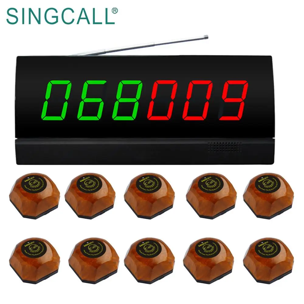 

SINGCALL restaurant waiter buzzer system wireless service button