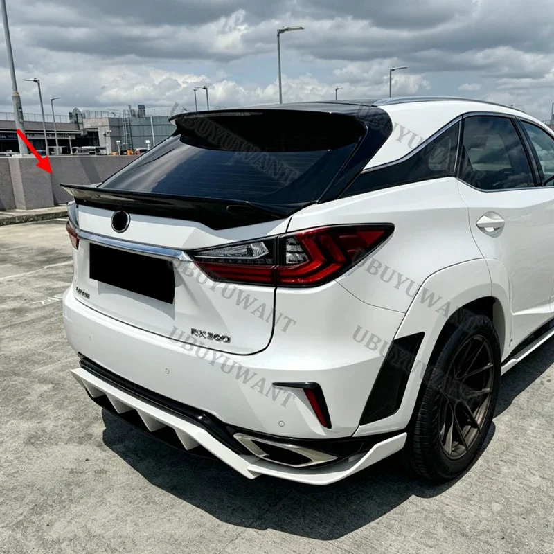 Фото Для Lexus RX RX200T RX450H 2016-2020: Задний спойлер-антикрыло из карбона для стайлинга автомобиля №1