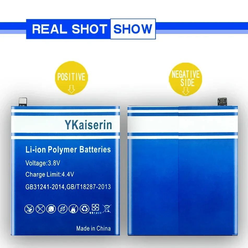 Аккумулятор YKaiserin BL270 BL273 для Lenovo K6 Note K6Note K53a48 Vibe Plus G GPlus G5 Plus/K6 (двойной DIM) трек-код