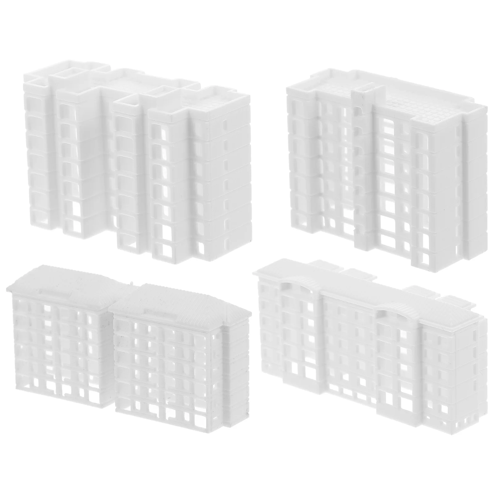 4 шт. миниатюрная архитектурная модель здания пейзажные аксессуары орнамент