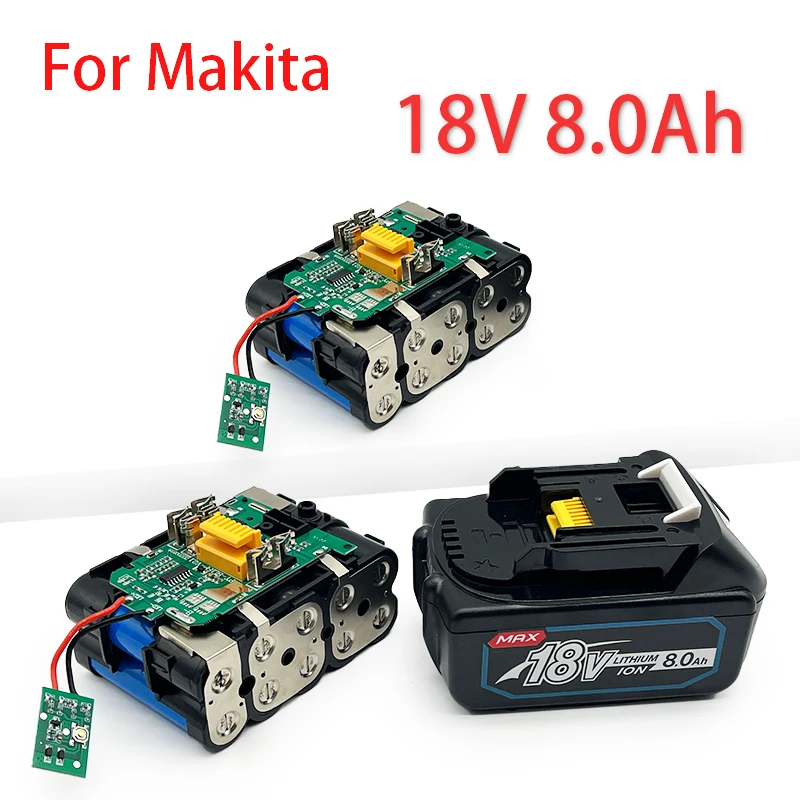 

Аккумуляторная батарея Makita, литий-ионная батарея 18 в, 100% Ач, сменная модель LXT, BL1860B, BL1860, BL1850