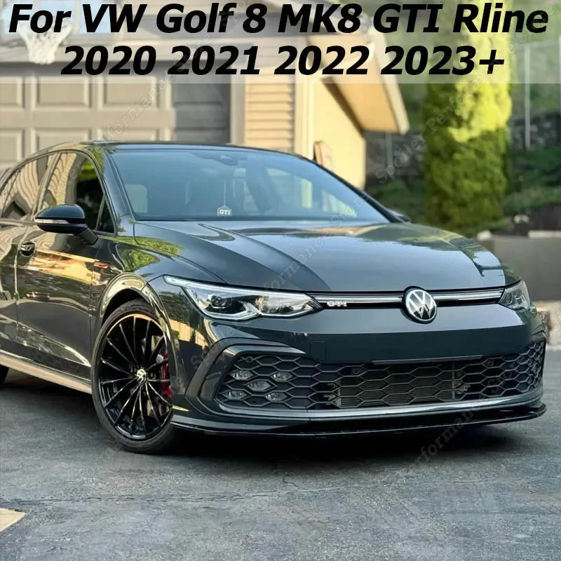 Глянцевый ABS для Volkswagen Golf MK8 8 GTI GTD GTE R-Line 2020 2021 2022 2023 Передний бампер в стиле Maxton