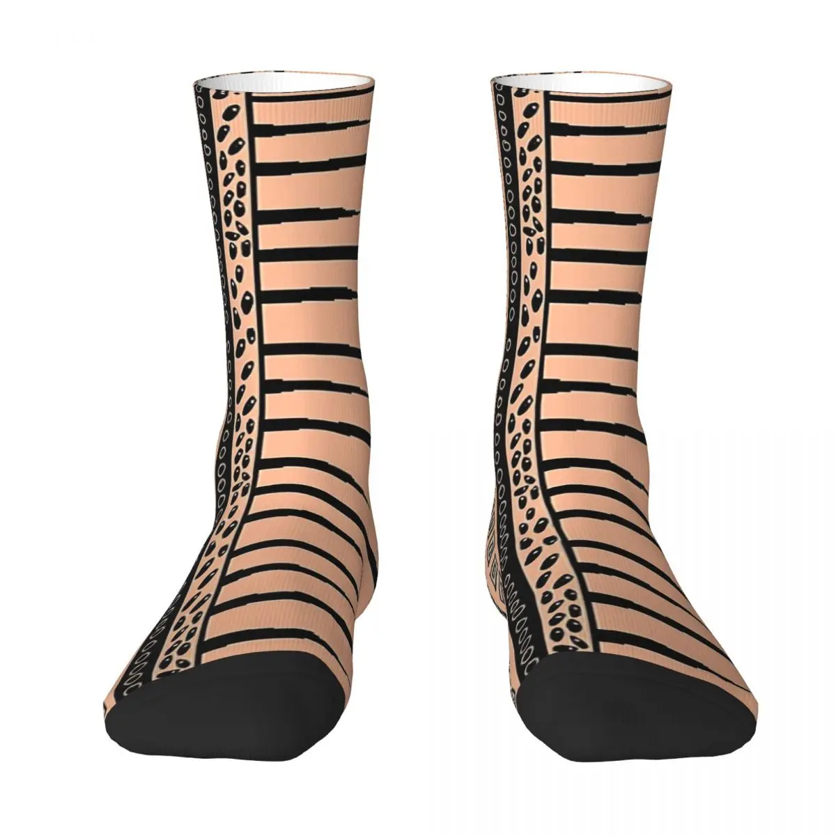 Black Ethnic Stripes Pattern Adult Socks,Unisex socks,men Socks women Socks
