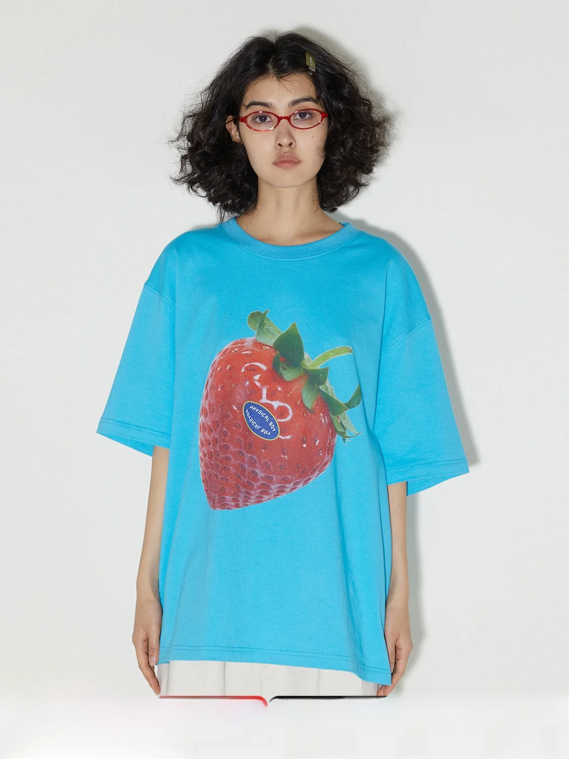 Физическая молодежная фруктовая серия Ягодный проблема с принтом клубники и