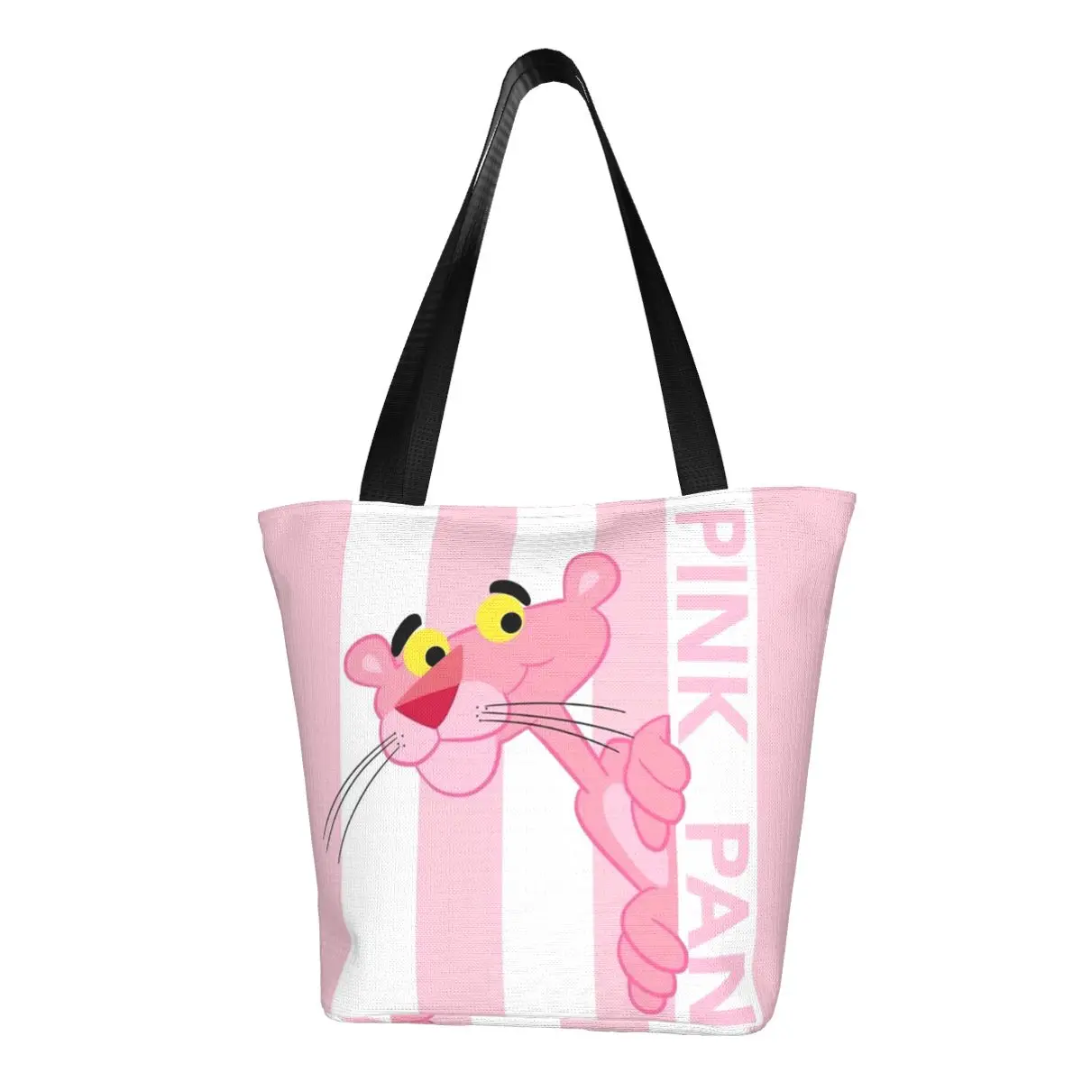 

Уличная женская сумка из полиэстера розовой Пантеры, женская сумка для покупок, сумка через плечо, Холщовая Сумка, подарочная сумка