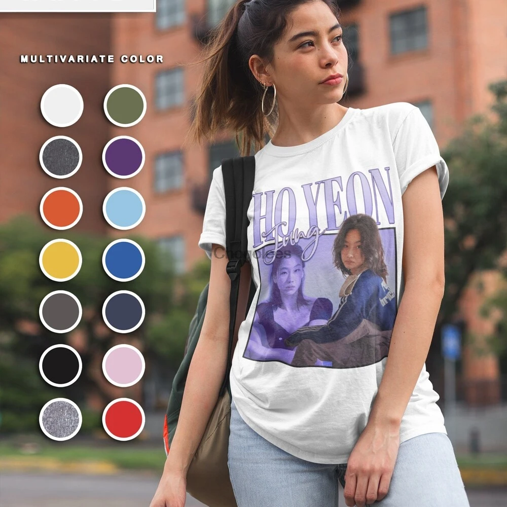 Ho yeon Jung a.k.a Kang Sae Byeok рубашка 067 футболки со сквидом Винтажная футболка стиль Хо Йон