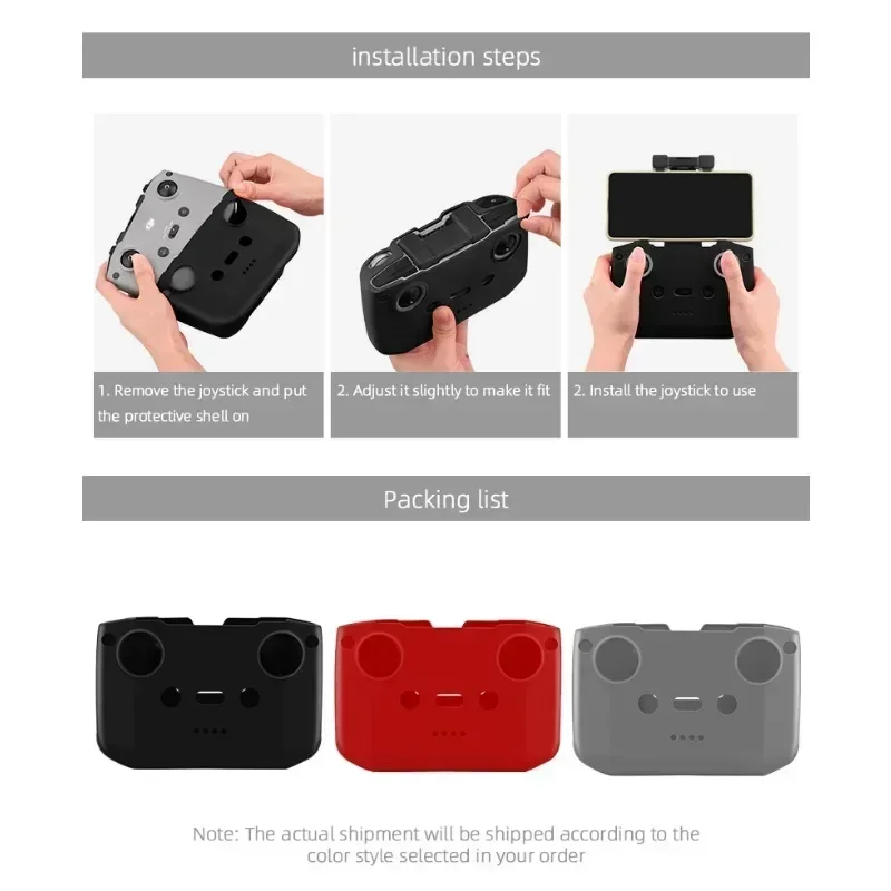 BRDRC Silicone Cover for DJI MINI 3 PRO RC-N1/Mavic 3/3 Classic/Air 2/2S/Mini 2 Remote Controller Protective Case Dustproof