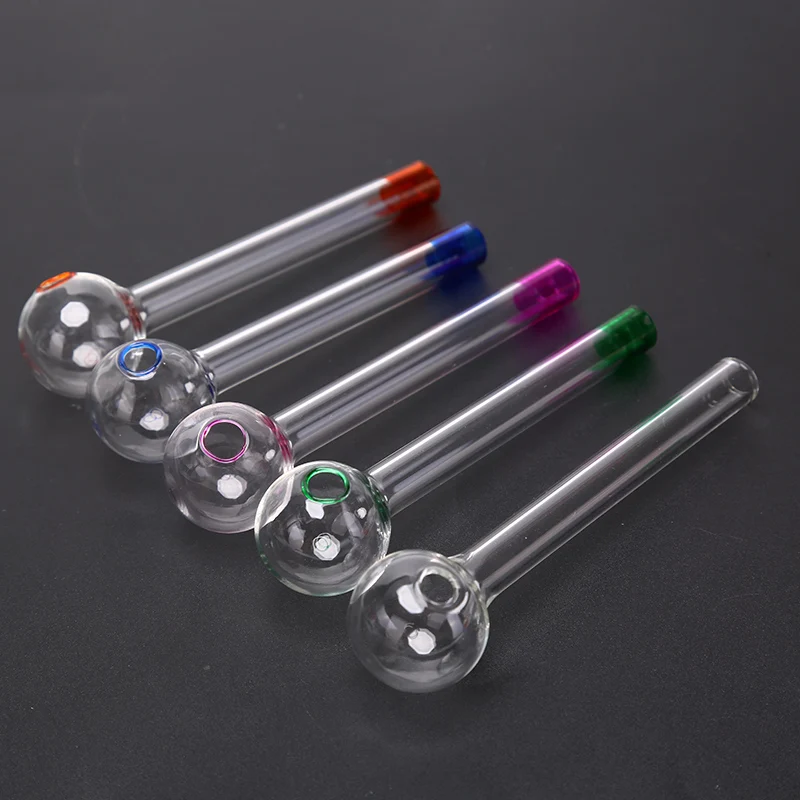 

1Pcs Portable Clear Glass Oil Burner Tools Tobacco Tube Cigarette Glass Pipe