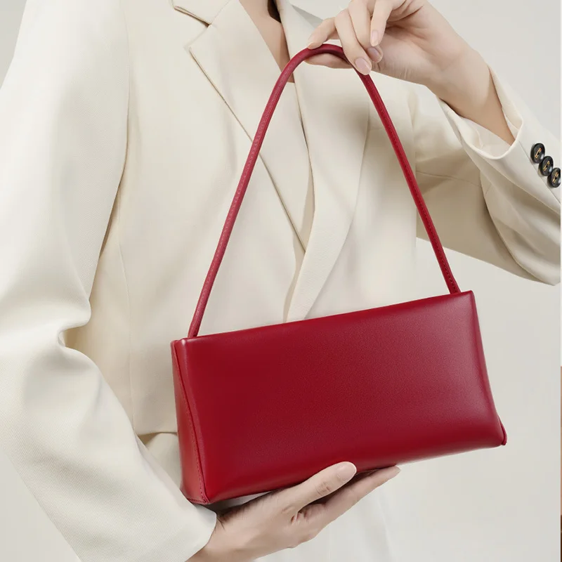 2024 женская сумка из натуральной кожи маленькая квадратная с карманами через