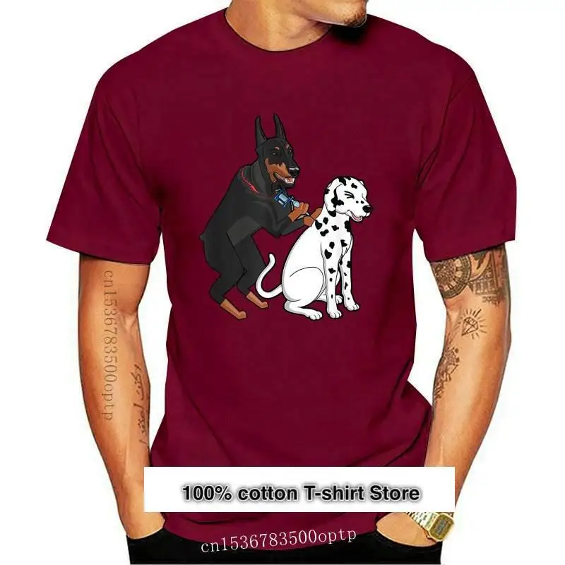 

Camiseta divertida de perro Doberman tatuar, novedad