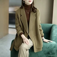 clothing for women ladies tops blazers winter casual solid cotton oversized jackets suit women blazers winter