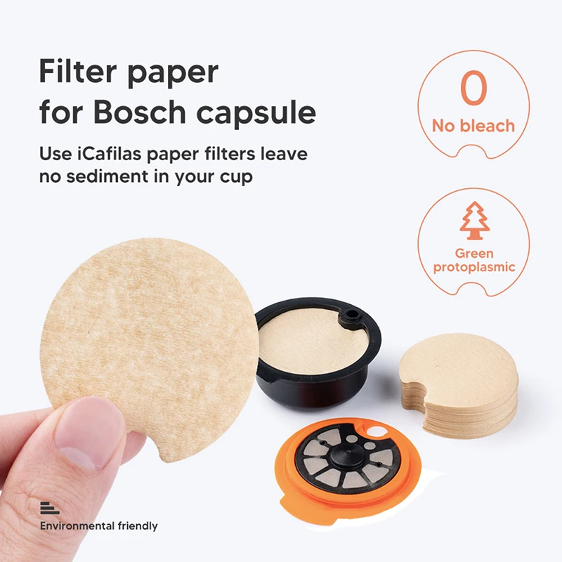 Coffee Capsule Protect from Block Keep Capsule for Cleaning 20/50PCS Disposible Paper Filter for Reusable